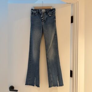 Anine Bing Medium Blue Flared Jeans